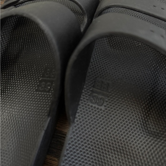Black Slide Sandals - Picture 3 of 3